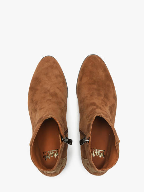 Stadsschoenen Met Hak Uit Leder Mam'zelle Bruin women CSGGF41 ander zicht 4